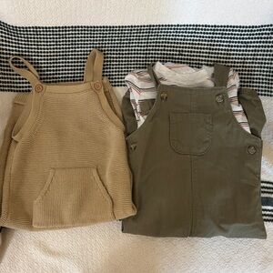 Boys 18 months bundle cotton overalls